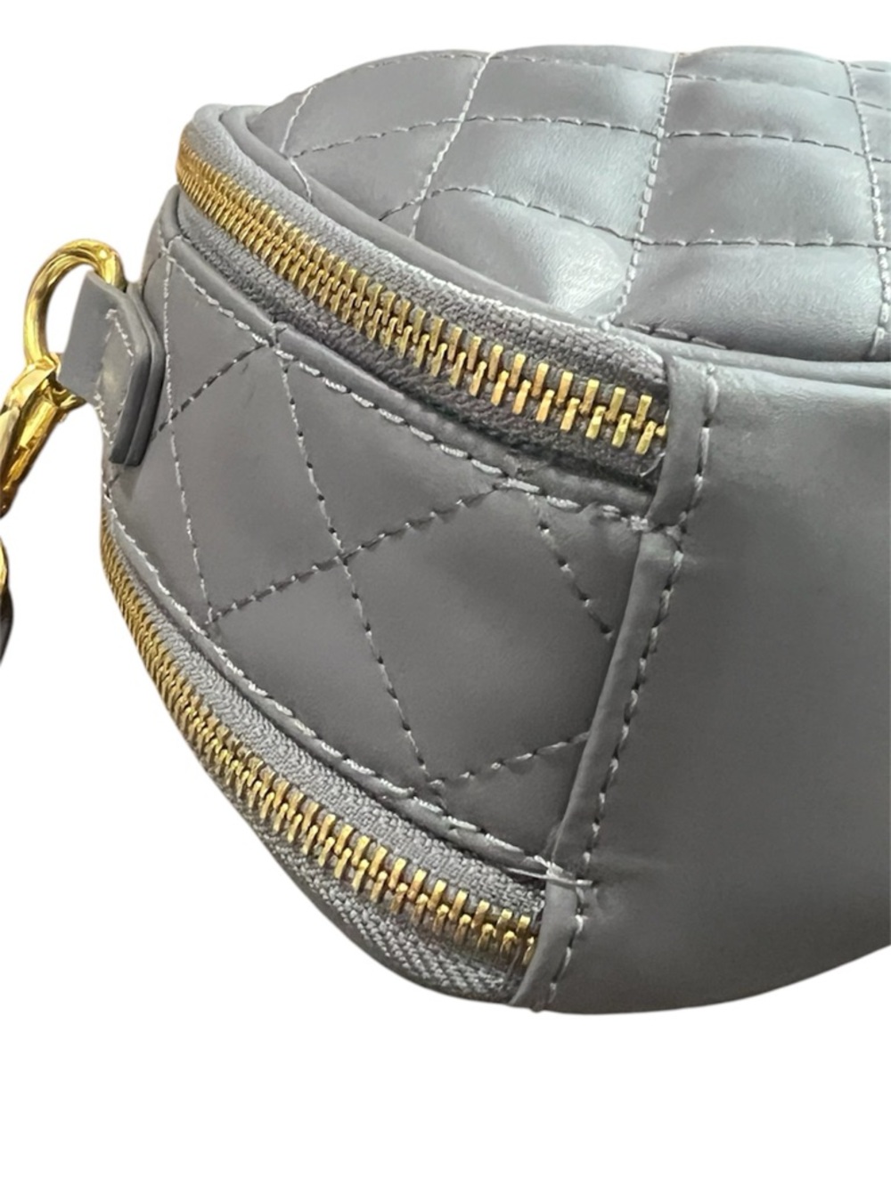 Joy & Iman Quilted Crossbody Bag with Tassel - Gray - Picture 5 of 9